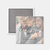 Aimant Mieux Ensemble Tinted Photo Script Enregistrer La  (Recto/Verso)