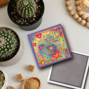 Aimant Mieux que les Citations Imaginées Coeurs Floral Am