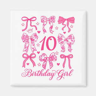 Aimant Mignon arc coquette 10 ans anniversaire filles 10