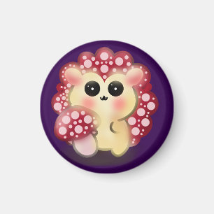 Aimant Mignon Champignon Rouge Kawaii Hérisson Toadstool 