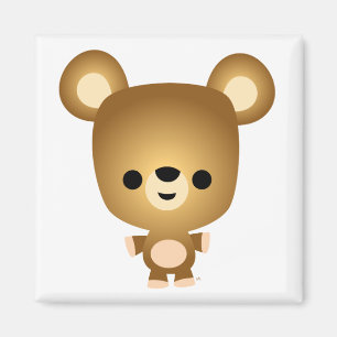Aimant mignon de CUB d'ours de bande dessinée