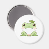 Aimant Mignon Dessin Simple de Grenouille Chibi Kawaii de (Recto/Verso)