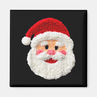Aimant Mignon Drôle Prépa Faux Laine Père Noël Visage Joy
