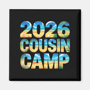 Aimant Mignon équipage de camp de cousins 2026 en vacance