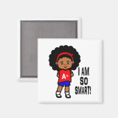 Aimant mignon et intelligent fille africaine-améri (Recto/Verso)