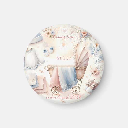 Aimant Mignon faire-part d'annonce à venir Invitation (Devant)