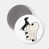 Aimant Mignon fantôme amateur de teckel (Recto/Verso)