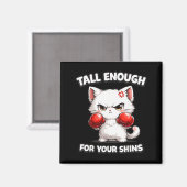 Aimant Mignon Gants de Boxe de Chat Enragé Drôle Sarcasti (Recto/Verso)