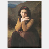 Aimant Mignon Innocence d'une adolescente, Bouguereau (Recto)