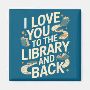 Aimant Mignon, j'aime la bibliothèque drôle citation de b