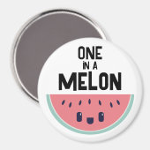 Aimant Mignon One In A Melon Pastèque (Recto/Verso)