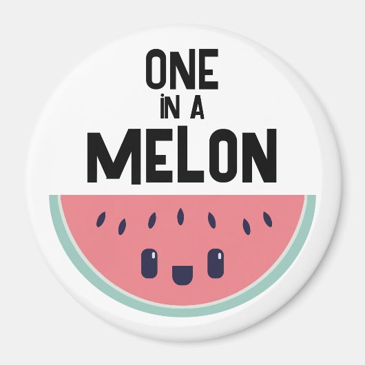 Aimant Mignon One In A Melon Pastèque (Devant)