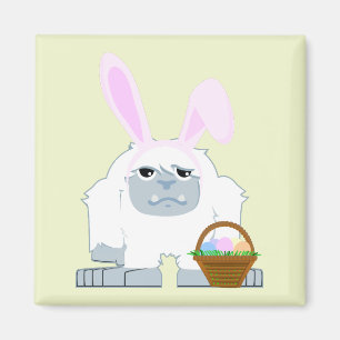 Aimant mignon Pâques Yeti