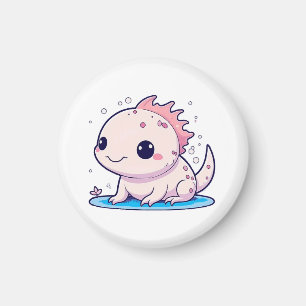 Aimant mignon philosophe axolotl