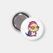 Aimant mignon philosophe axolotl (Recto/Verso)