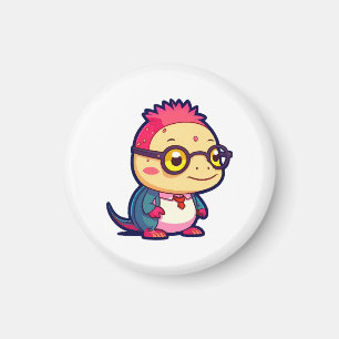 Aimant mignon philosophe axolotl