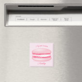 Aimant mignon rose mon nom de filles macaron (In Situ (Lave-vaisselle))
