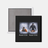 Aimant Mignon singe coup de poing mème conception d'anima (Recto/Verso)