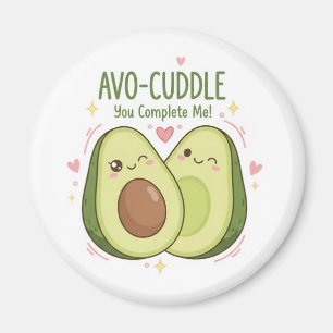Aimant Mignon Tu Me Complètes Couple Kawaii Avocat