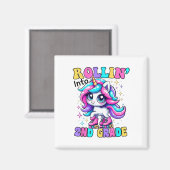 Aimant Mignon Unicorn de Rentree des Classes de 2e Anne S (Recto/Verso)