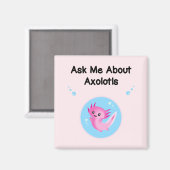 Aimant mignon violet me demander Axolotls Salamander (Recto/Verso)