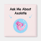 Aimant mignon violet me demander Axolotls Salamander (Devant)