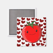 Aimant Mignonette Cartoon Tomato Lover (Recto/Verso)