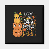 Aimant Mignonne Automne Enseigner Citrouille Cutest Dans  (Devant)