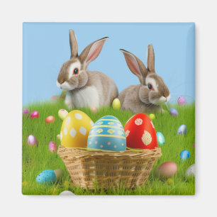 Aimant Mignonne Bunnyfor Pâques pour une humeur positive