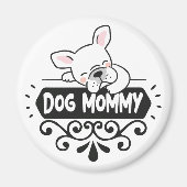 Aimant Mignonne chien maman amoureux des animaux de compa (Devant)