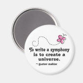 Aimant Mignonne Écrire Une Citation De Mahler Symphonique (Recto/Verso)