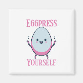 Aimant Mignonne "Eggpress Yself" Amant De Pun Drôle (Devant)