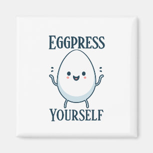 Aimant Mignonne "Eggpress Yself" Amant De Pun Drôle