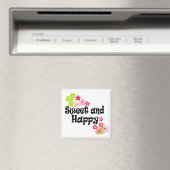 Aimant Mignonne et heureuse (In Situ (Lave-vaisselle))