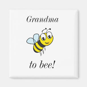 Aimant Mignonne grand-mère aimantée par les abeilles