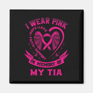 Aimant Mignonne Je Porte Du Rose En Mémoire De Mon Cancer