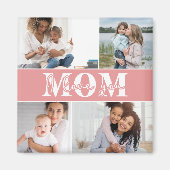 Aimant Mignonne JE T'AIME MOM Fête des Mères Photo (Devant)