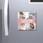 Aimant Mignonne JE T'AIME MOM Fête des Mères Photo<br><div class="desc">Le Magnet photo de la Fête des Mères mignonne I Love You Mom présente quatre de vos photos préférées avec le texte "Je t'aime maman" dans la typographie blanche moderne. Conçu par ©Evco Studio www.zazzle.com/store/evcostudio</div>