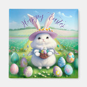 Aimant Mignonne lapin de Pâques 01 (Devant)
