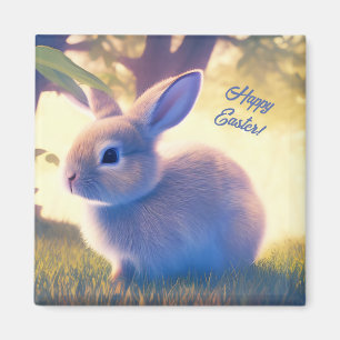 Aimant Mignonne lapin de Pâques, Bonne Pâques - personnal