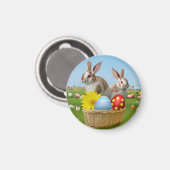Aimant Mignonne lapin de Pâques pour une humeur positive (Recto/Verso)