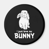 Aimant Mignonne Lapin J'Aime Mon Lapin (Devant)