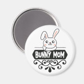 Aimant Mignonne lapin maman lapin amant (Recto/Verso)