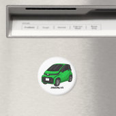 Aimant Mignonne micro-voiture verte (In Situ (Lave-vaisselle))