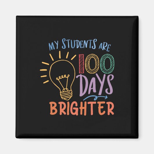 Aimant Mignonne Mon Étudiant Est 100 Jours Plus Brighton (Devant)