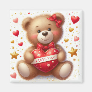 Aimant Mignonne Ours Teddy Je T'Aime