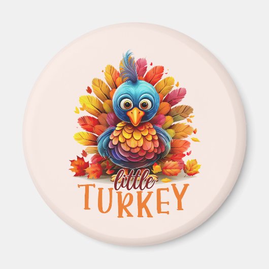 Aimant Mignonne Turquie Thanksgiving (Devant)