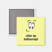 Aimant Mignonne Visage Heureux (Recto/Verso)