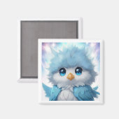 Aimant *~* Mignonne Whimsical Kawii Blue Bird AP54 Art (Recto/Verso)