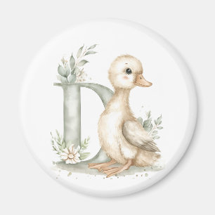 Aimant Mignons Animaux Bébés à l'Aquarelle Alphabet Canet